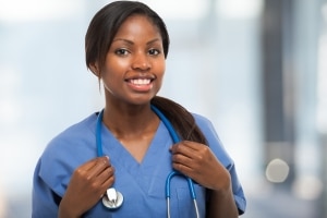 Portrait of a young smiling nurse